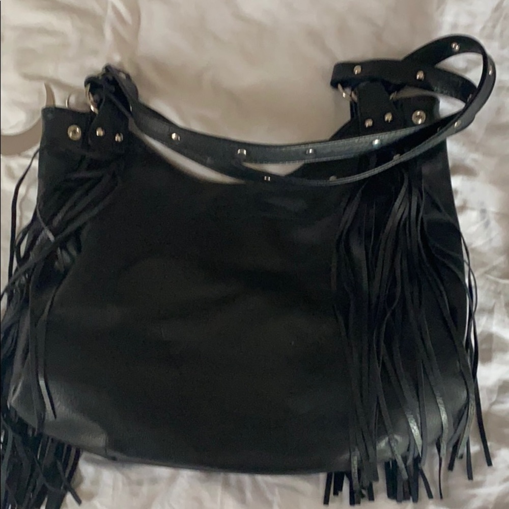 Black Killstar Fringe Bag
